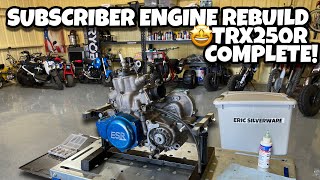 Subscriber Engine Rebuild Complete  Honda TRX 250R Engine Rebuild [upl. by Rosenstein]