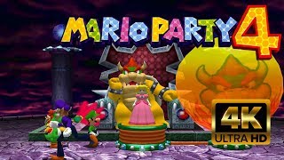 Mario Party 4  All Bowser Minigames 4K [upl. by Anyk]