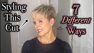 Pixie Hair Tutorial  7 Quick Change Styling Ideas [upl. by Flavio667]