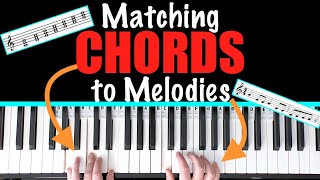 How to put Chords to a melody Piano Lesson [upl. by Omik574]