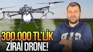 300000 TL’lik yerli zirai drone ile tarımsal ilaçlama yaptık [upl. by Enileuqcaj852]