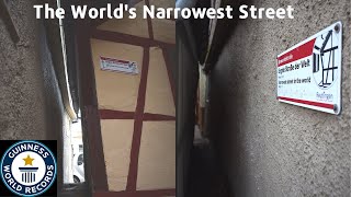 The NARROWEST STREET Certified By Guinness World Records [upl. by Nnazus]