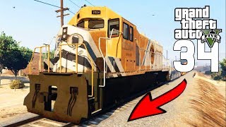 TREIN BESTUREN EN CRASHEN GTA V SP34 [upl. by Nylecyoj]