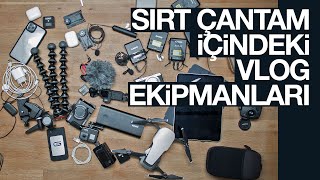 Sırt Çantam ve İçindeki Vlog Ekipmanlarım 🎒 [upl. by Salangia]