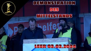 Demonstration des Mittelstands in Leer 03022024 [upl. by Carnahan]