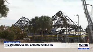 Locals react to fire at The Boathouse in Cape Coral [upl. by Neelyak]