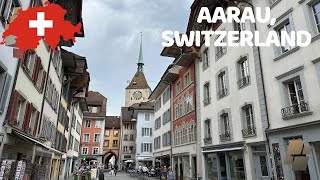 Aarau Switzerland 🇨🇭Most Beautiful Swiss Towns  Walking Tour 4K HDR [upl. by Dyanna]