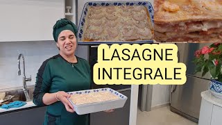 لازانيا بالدقيق الكامل بالحوت والبيشاميل بلا حليبLASAGNE INTEGRALE DI PESCE E BESCIAMELLA SENZALATTE [upl. by Dian752]