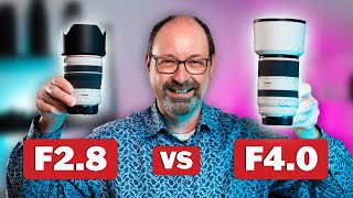 Canon RF 70200mm F28 vs F4 [upl. by Bourgeois]