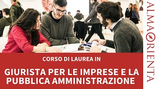 Laurea in Giurista per le imprese e per la pubblica amministrazione [upl. by Clive]