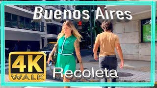 【4K】WALK Buenos Aires 2019 RECOLETA Argentina City walk [upl. by Aieki]