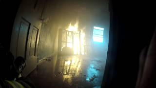 Inside a burning building Firefighters View [upl. by Suriaj]