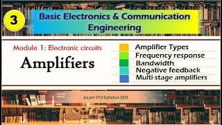 M1 L3  Amplifiers and its Characteristics Negative Feedback  Basic Electronics BEampCE 2021 [upl. by Warram]