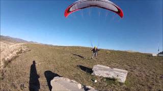 Dallin 11 Yr old paraglider nails his spot landing [upl. by Elleinaj348]