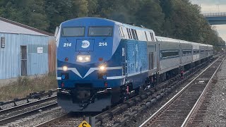 Amtrak amp Metro North along the Hudson in the PM Rush 10172024 [upl. by Otinauj]