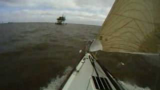 Gbca Icicle 5  J44 rounding mark with headsail change [upl. by Rowena766]