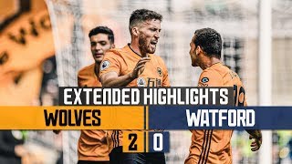 Wolves see off The Hornets for first Premier League win Wolves 20 Watford  Extended Highlights [upl. by Salohcin]