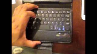 QQ Tech iPad Mini Case wBluetooth Keyboard Review [upl. by Kcorb]