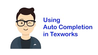 Using the auto completion in TeXworks [upl. by Yrtneg]