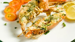 Recette  Homard au beurre persillé au four [upl. by Annert]