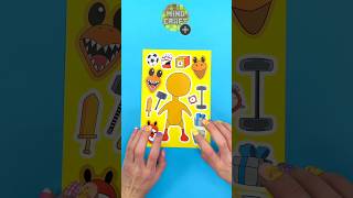 Amazing Paper Craft Sticker with Rainbows Yellow by Rainbow Friends Roblox roblox rainbowfriends [upl. by Arual]