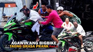 STEALING NINJA 400CC BIG BIKE quotPUBLIC PRANKquot  Kinabahan sila PART 1 [upl. by Stralka]