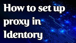 How to set a proxy in the antidetect browser Identory [upl. by Wittenburg764]