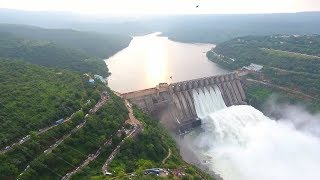 MUST WATCH  Beautiful Srisailam Dam Aerial View  Srisailam Dam Drone View  Distodaynews [upl. by Jacki]