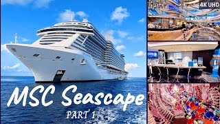 MSC Seascape Part 1  Decks 5 amp 4 4K UHD [upl. by Ahser]