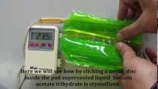 Heat of fusion of super cooled Sodium acetate [upl. by Noremac]