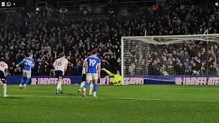 Jay Stansfield Penalty vs Bolton Wanderers BCFC EFL [upl. by Abihsat955]