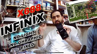 Infinix hot 10 play lcd light problem  x688 light and ghraphic solution [upl. by Ylrae]