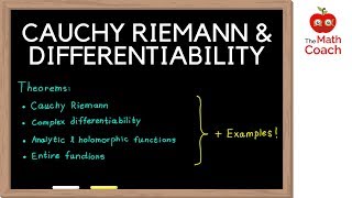 Cauchy Riemann Equations and Differentiability  Analytic VS Holomorphic  Complex Analysis 2 [upl. by Noillid7]