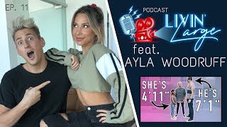 4ft TALL GIRL Ayla Talks Dating 7ft TALL GUY Quitting Work for Logan Paul amp Travel [upl. by Oicnevuj]