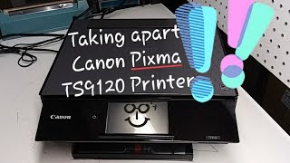 Taking Apart Canon Pixma TS9120 Printer for Parts or Repair [upl. by Fai]