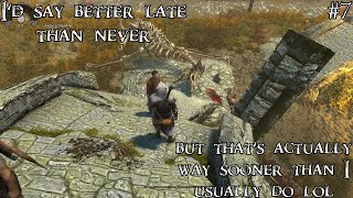 We murked our first dragon  Skyrim SE Modded SurvivalLegendary 7 [upl. by Neroled]