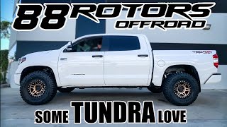 6PACK OF TOYOTA TUNDRA LIFTS WHEELS BMCS amp 35quot TIRES [upl. by Eimam]