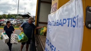 Fincastle Church collecting supplies for North Carolina [upl. by Farman]