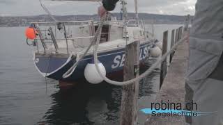 Manöver anlegen am Steg unter Segel  Segelschule  Sailingschool [upl. by Olracnaig]