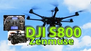 DJI S800 Huge hightech Hexacopter  Zenmuse Z15 brushless Gimbal presented by RCSchim [upl. by Mable198]