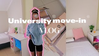 University movein vlog  moving into a new res  NWU second year student South African YouTuber✨ [upl. by Tipton]