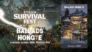 F5 Games Show amp Steam Survival Fest  Ballads of Hongye  Ancient China  Citybuilding Game [upl. by Arol839]