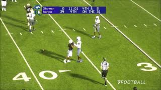 College Football Chowan at Barton Highlights 83123 [upl. by Ahsauqal681]