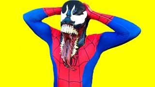 Spiderman in real Life vs Venom  Superhero fights Epic [upl. by Bonnette]