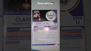 10th class tallentex question paper mental ability question answer please subscribe [upl. by Odnumyer238]