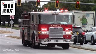 Nashua Fire Rescue Engine 1 Forestry 1 C4 Responding [upl. by Abla]