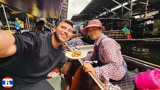 Comiendo en el MERCADO FLOTANTE de TAILANDIA [upl. by Blossom]