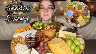 CHARCUTERIE BOARD MUKBANG Vegan No Talking [upl. by Enyawal]