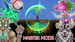 Terraria 144  Terra Blade vs ALL Bosses Master Mode [upl. by Cartwell485]