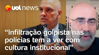 Moraes vê responsabilidade das polícias em 81 Cultura institucional diz cientista político [upl. by Llerrod]